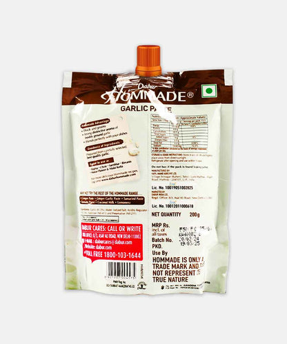 Hommade Dabur Garlic Paste 200 Gm