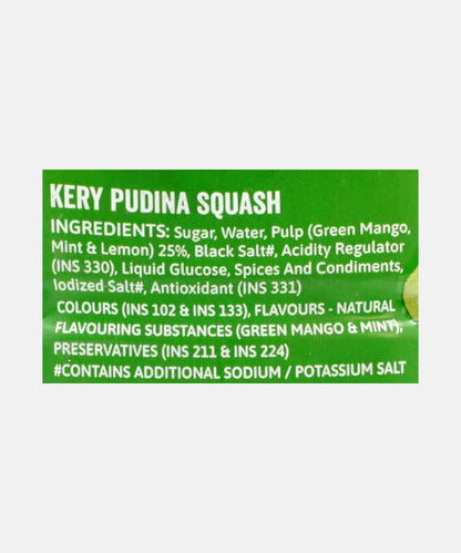 Guruji Kery Pudina Squash 750 Ml
