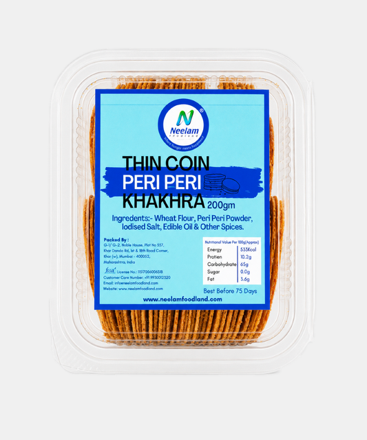 Thin Coin Peri Peri Khakhra 200 Gm
