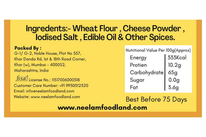 Thin Coin Cheese Khakhra 200 Gm