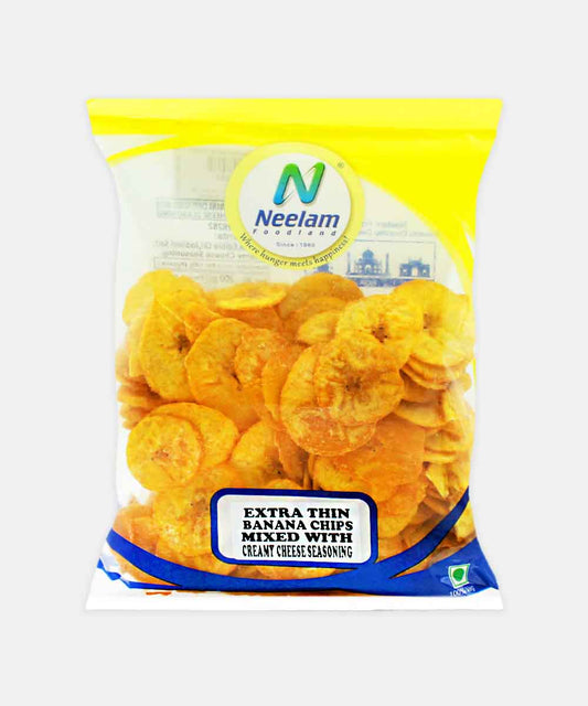 Extra Thin Banana Chips Mixed With Creamy Cheese Seasoning 200 Gm