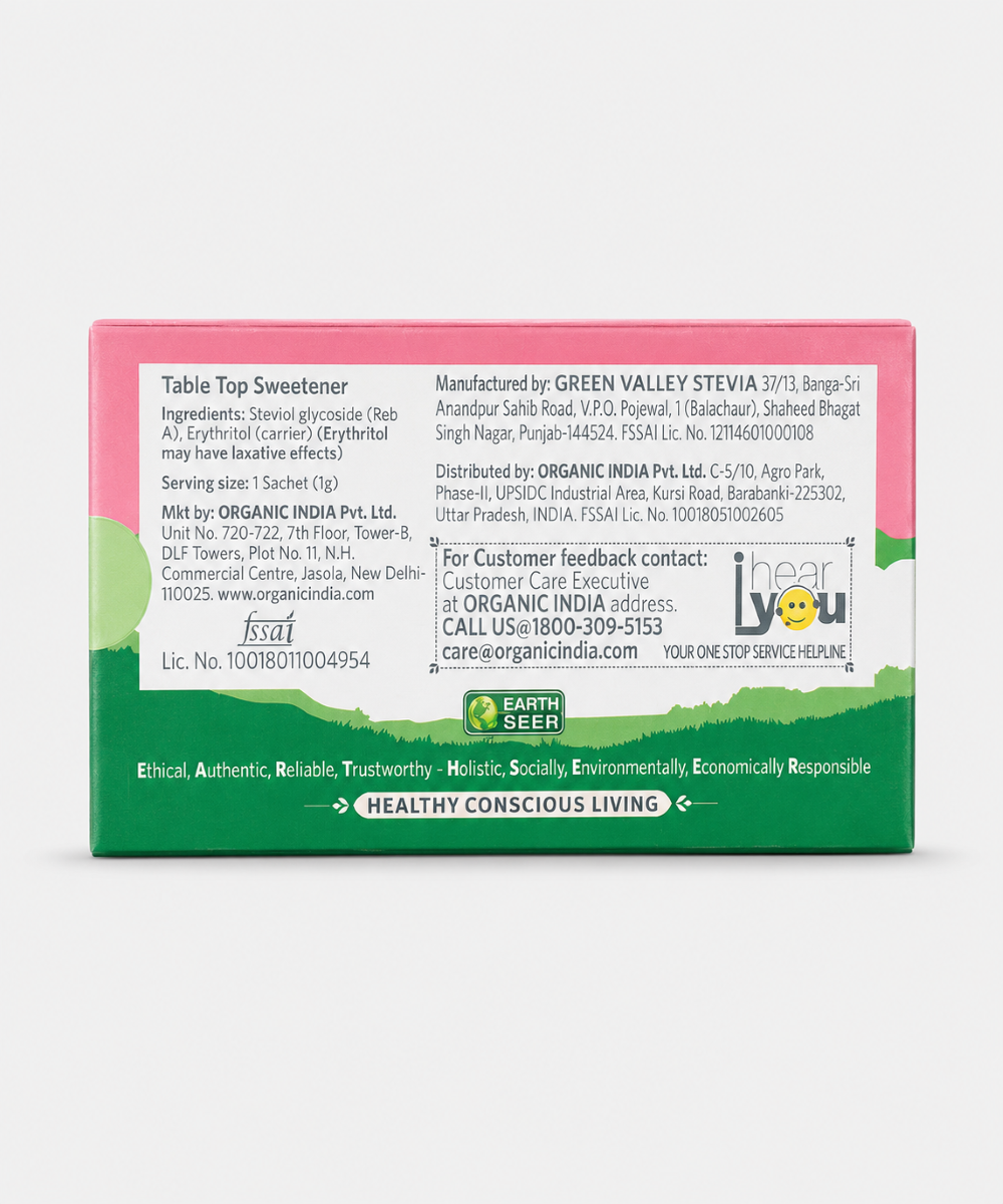 Organic India Natural Sweetener Stevia 25 Gm