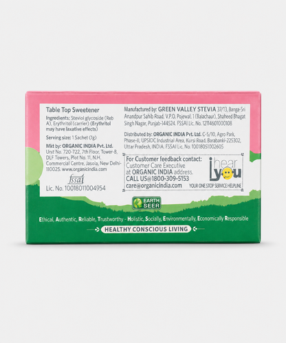 Organic India Natural Sweetener Stevia 25 Gm