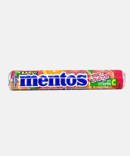 Mentos Peach Orange Chewy Dragees 29 Gm
