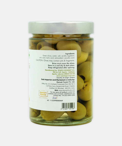Sparta Gourmet Pitted Green Olives 580 Gm