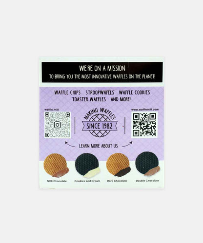 Waffle Mill Dark Chocolate Crumbly & Chocolate Filled Waffle Cookies 70 Gm