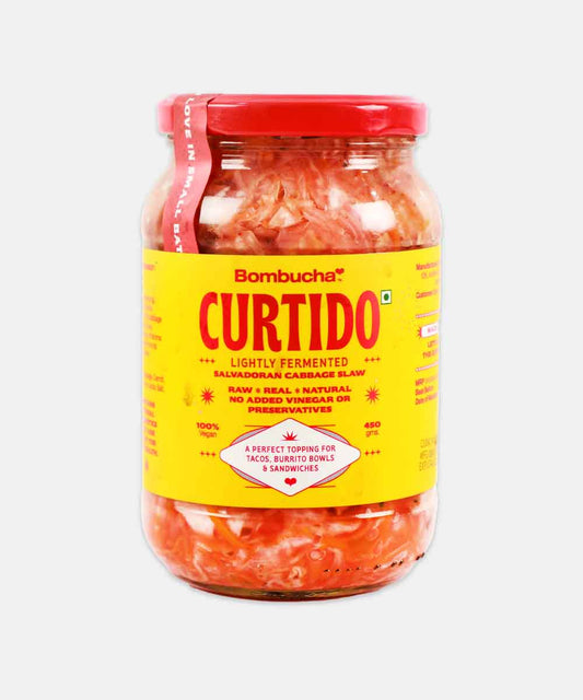 Bombucha Curtido Lightly Fermented Salvadoran Cabbage Slaw 450 Gm