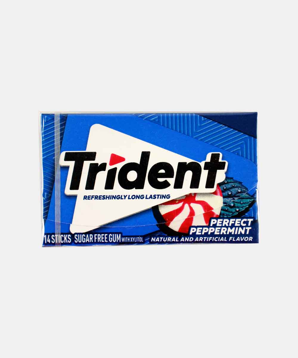 Trident Perfect Peppermint Sugar Free Gum 14 Stick 14 Gm