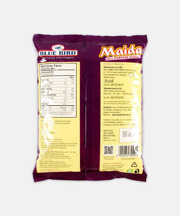 BLUE BIRD MAIDA ALL PURPOSE FLOUR. 1 KG