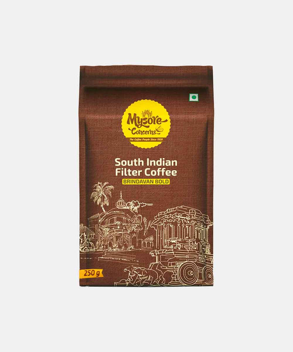 MYSORE CONCERNS SOUTH INDIAN BRINDAVAN BOLD FILTER COFFEE 250 GM