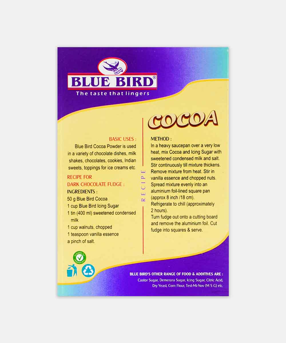 Blue Bird Cocoa Powder 50 Gm