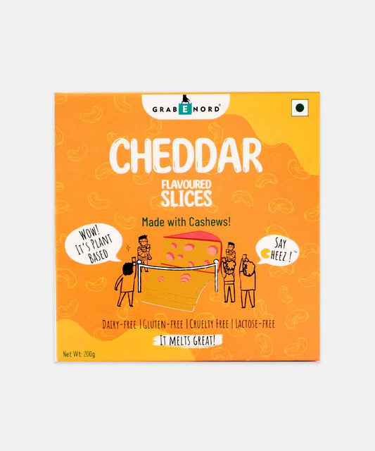 Grabenord Cheddar Slices Made With Cashews 200 Gm