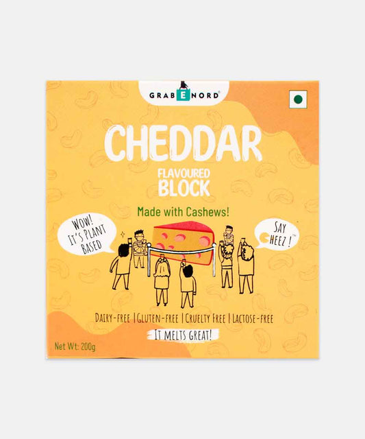 Grabenord Cheddar Block Made With Cashews 200 Gm