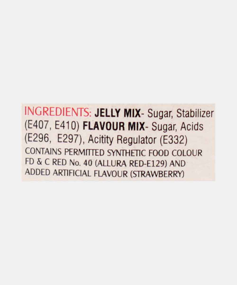 BLUE BIRD VEG JELLY CRYSTALS STRAWBERRY FLAVOURED 100 GM