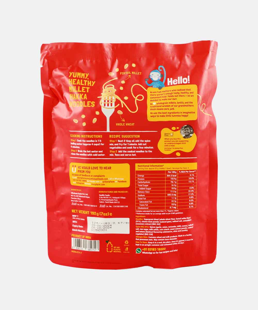Slurrp Farm Millet Noodles Curry Masala 192 Gm