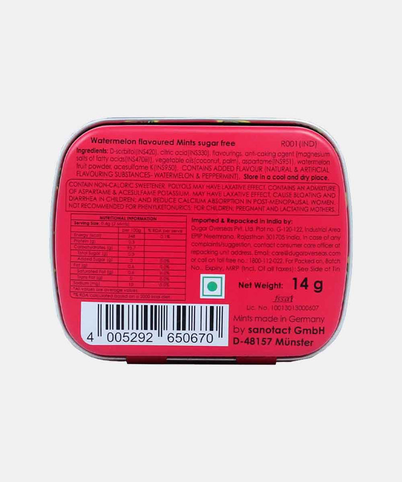 impact mints sugar free watermelon mints 14