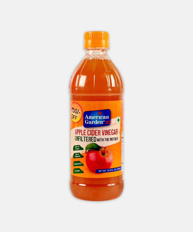 AMERICAN GARDEN APPLE CIDAR VINEGAR UNFILTERED WITH MOTHER 500 ML