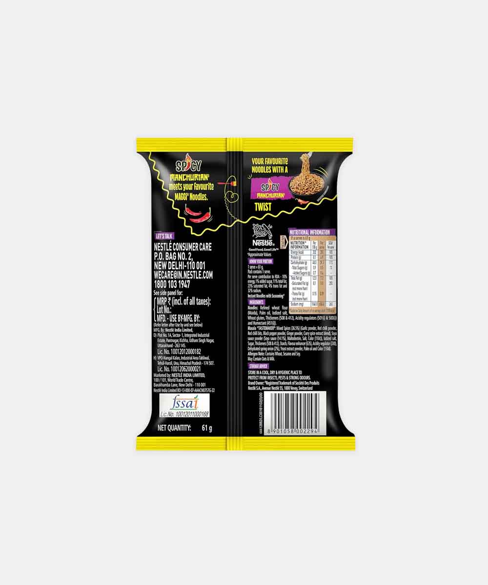 Nestle Maggi Noodles Spicy Manchurian 61 Gm