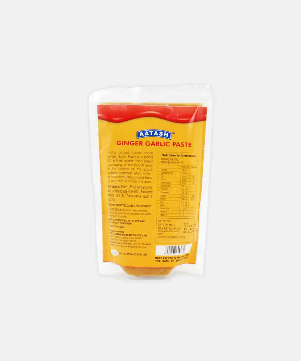 Aatash Ginger Garlic Paste 200 Gm