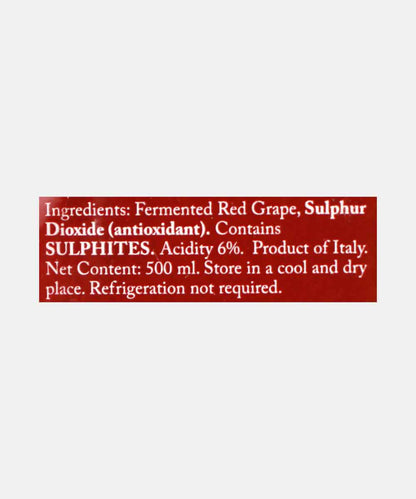 Le-Chef Red Grape Vinegar 500 Ml