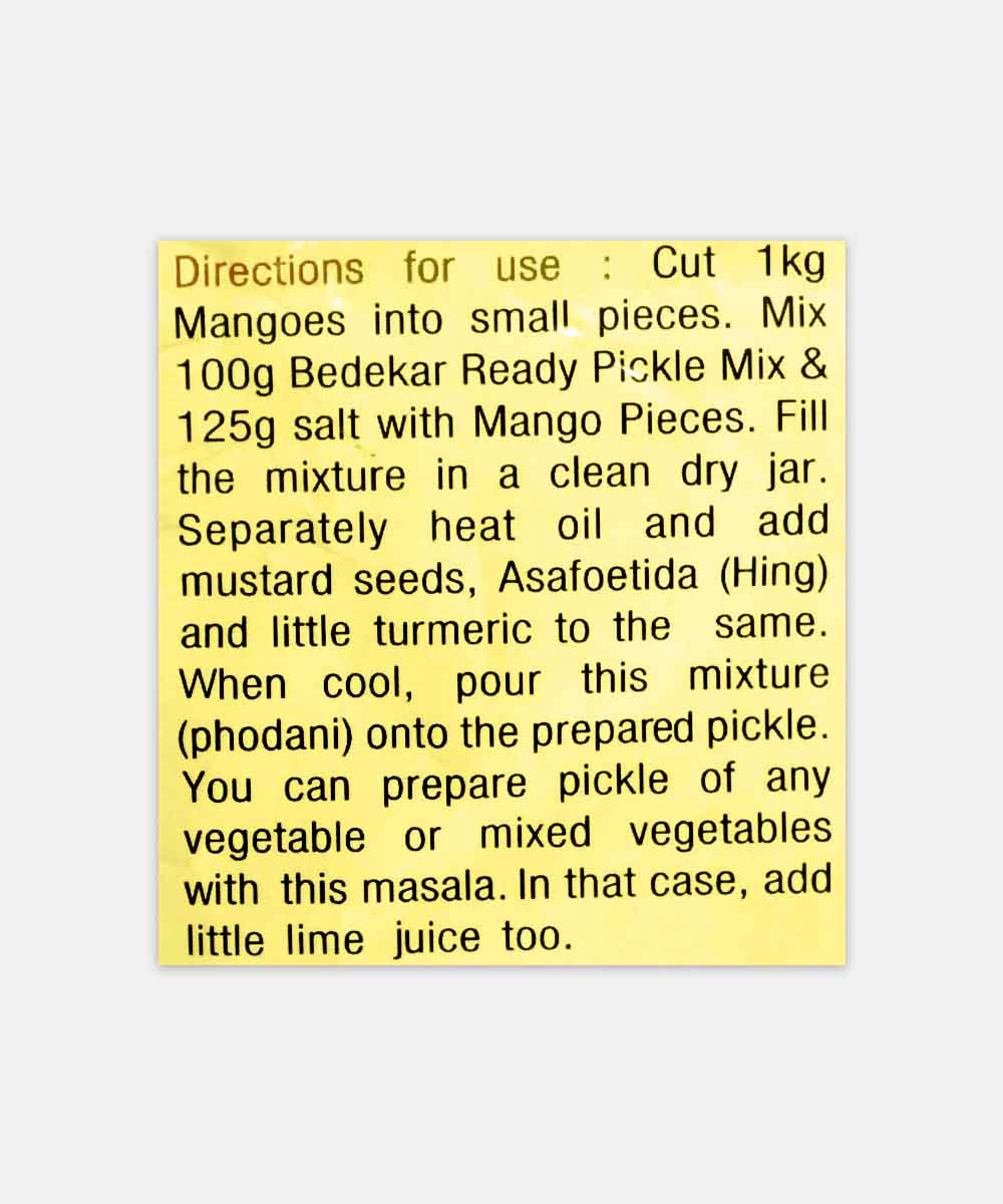 Bedekar Pickle Mix 100 Gm