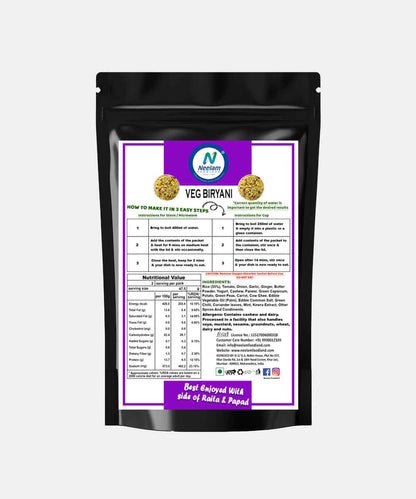 Neelam Freeze Dried Veg Biryani 95 Gm