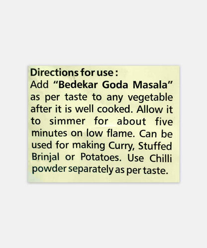Bedekar Goda Masala 100 Gm