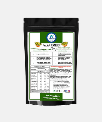 Neelam Freeze Dried Palak Paneer 80 Gm