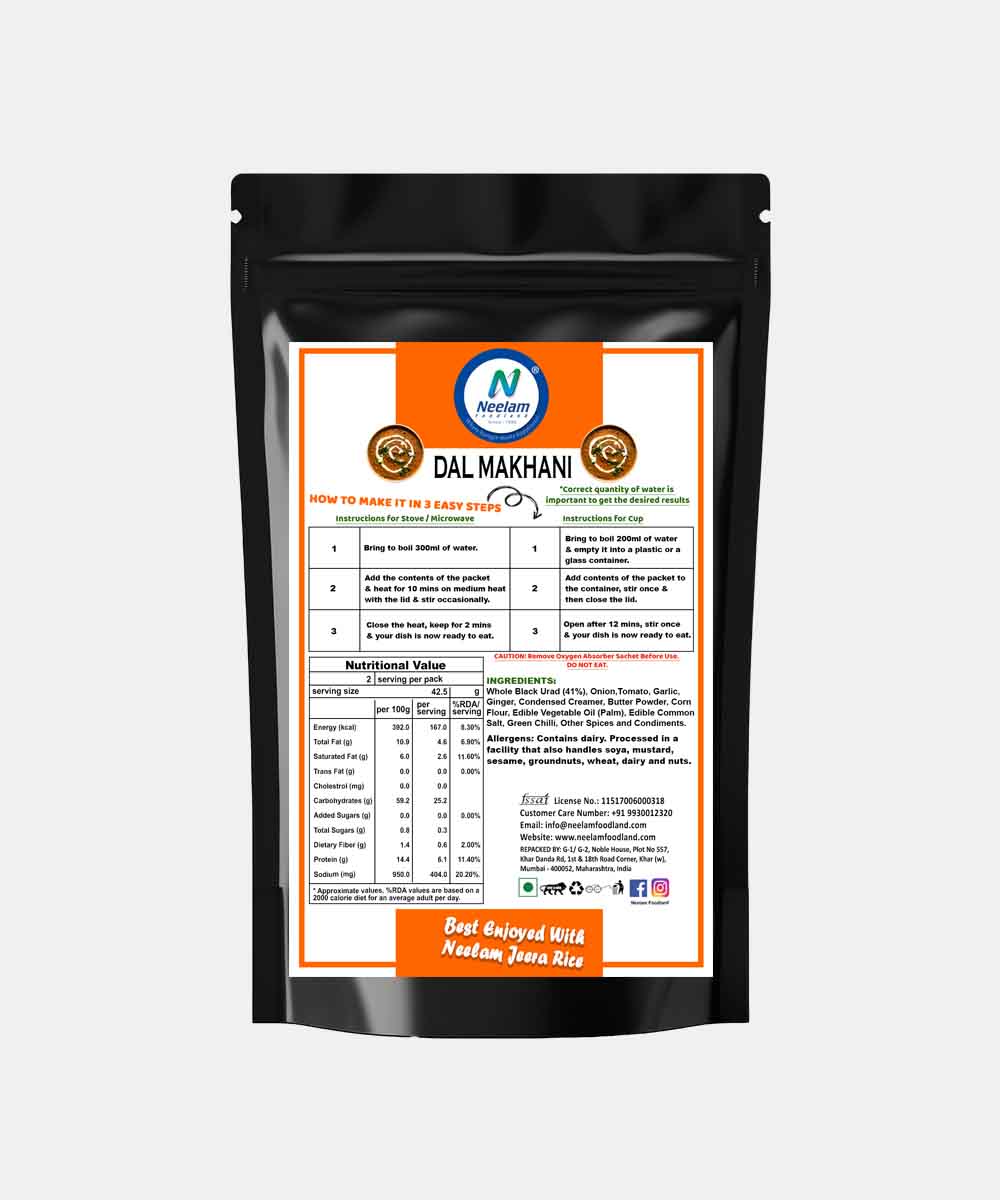 Neelam Freeze Dried Dal Makhani 85 Gm