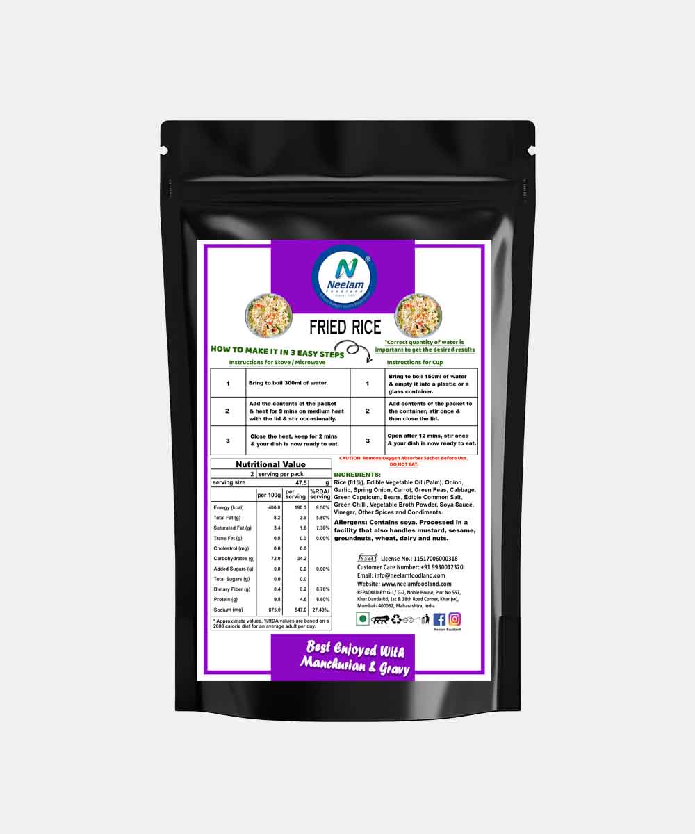 Neelam Freeze Dried Fried Rice 95 Gm