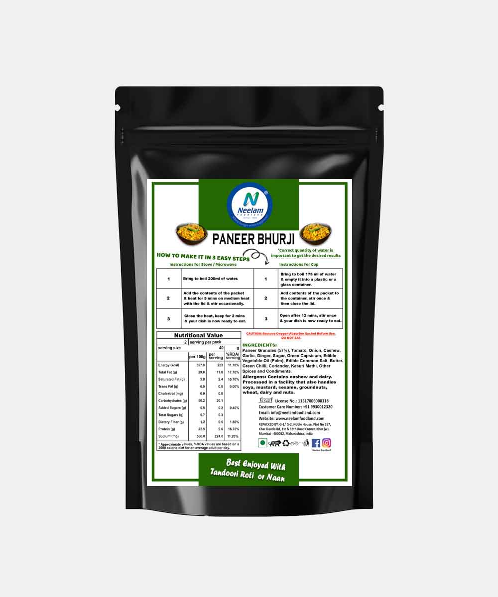Neelam Freeze Dried Paneer Bhurji 95 Gm
