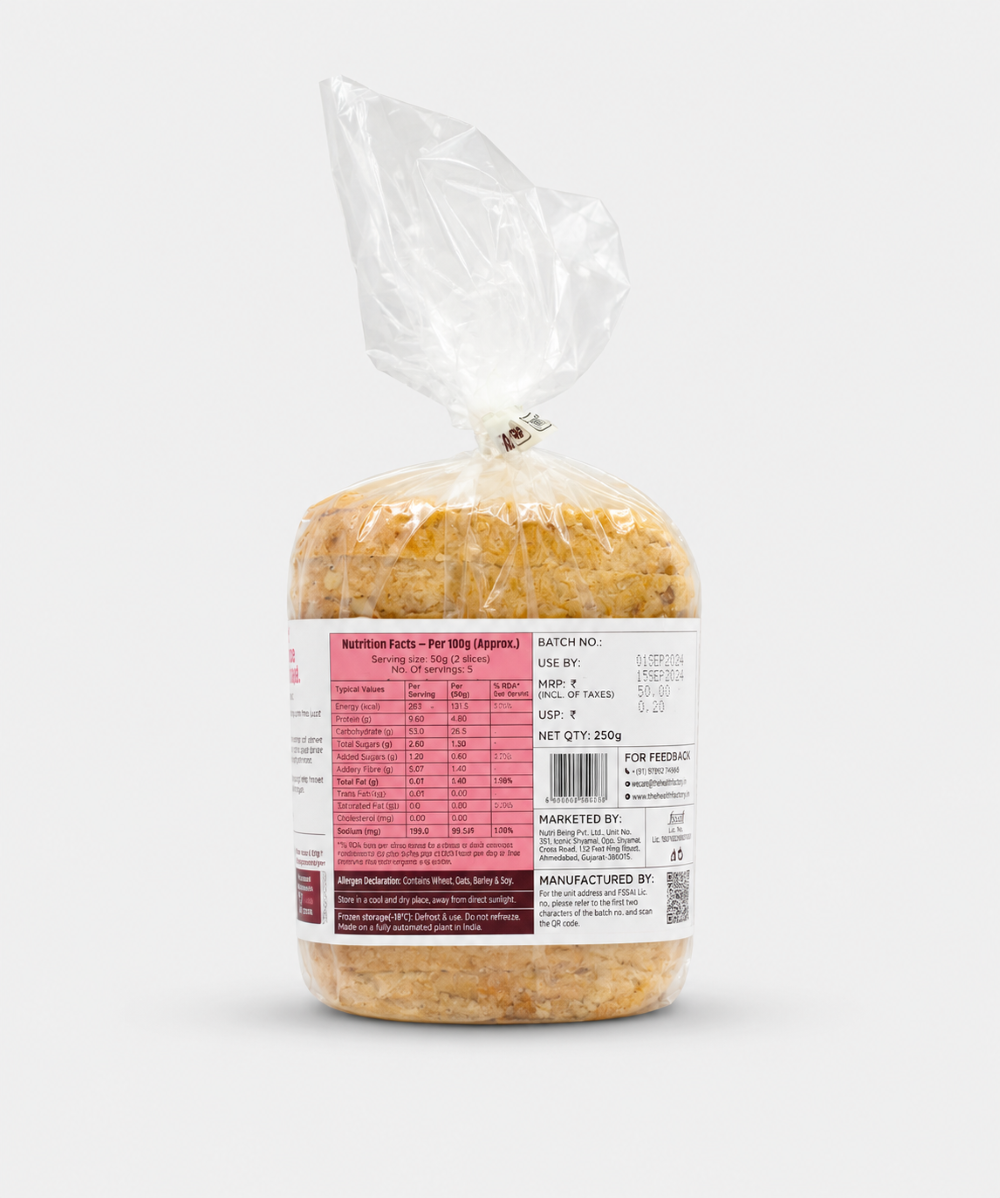 The Health Factory Zero Maida  Multigrain Bread 250 Gm