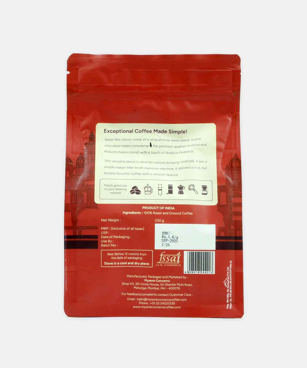 MYSORE CONCERNS LEGACY BLEND COFFEE 250 GM