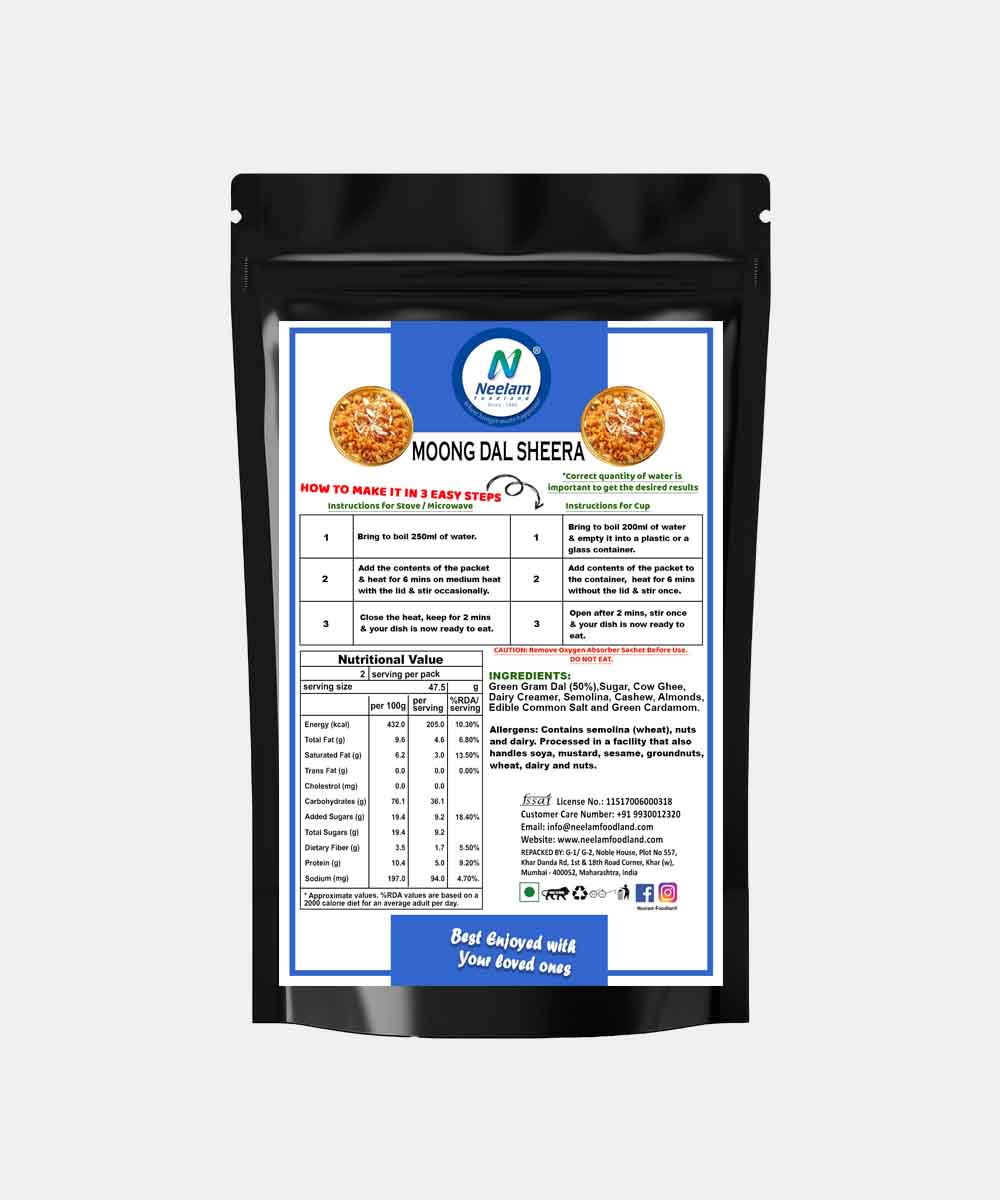Moong Dal Sheera Instant Mix 95 Gm