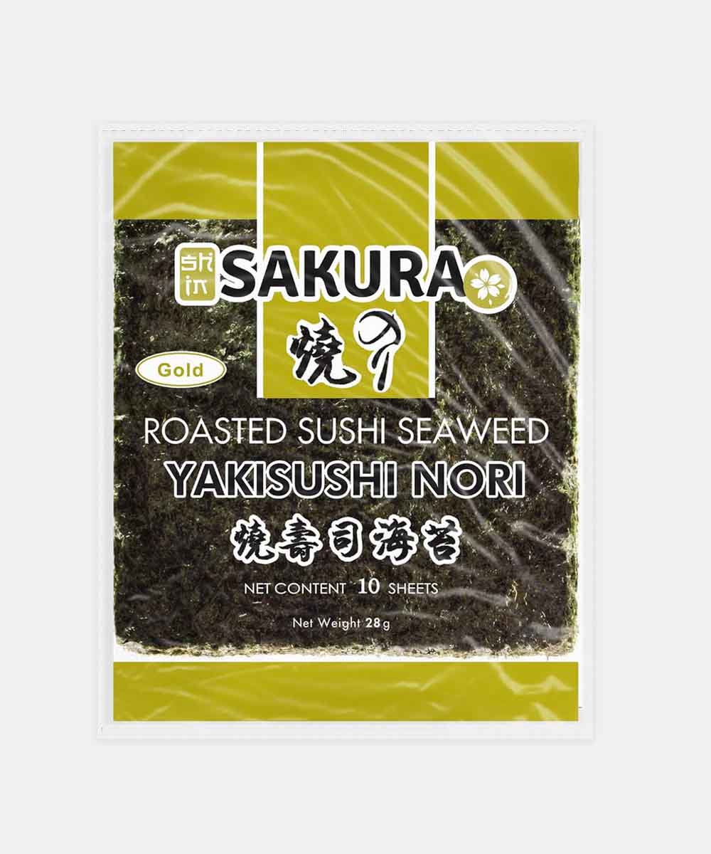 Roasted Seaweed Yakisushi Nori Sheets 10 Pc 28 Gm