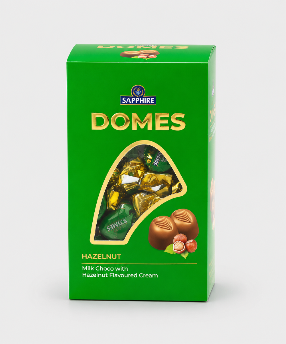 Sapphire Domes Hazelnut Milk Chocolate 420 Gm