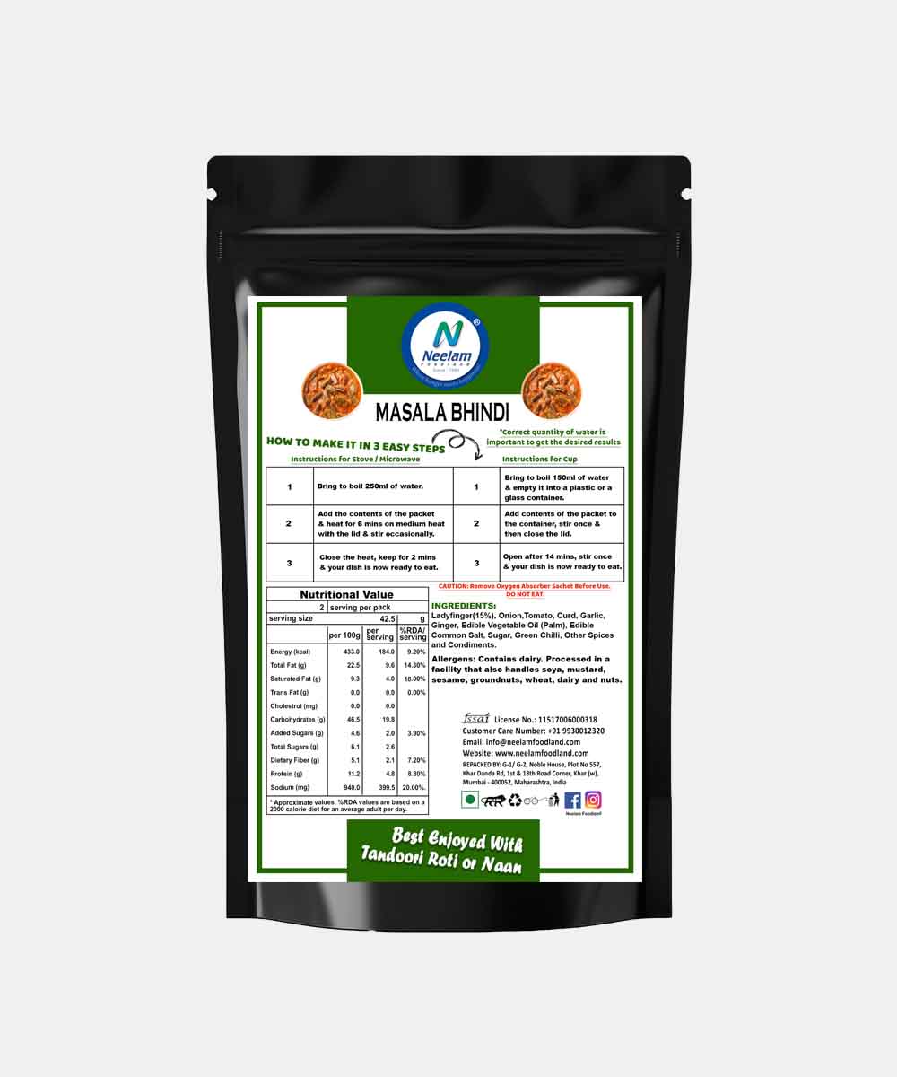 Neelam Freeze Dried Masala Bhindi 80 Gm