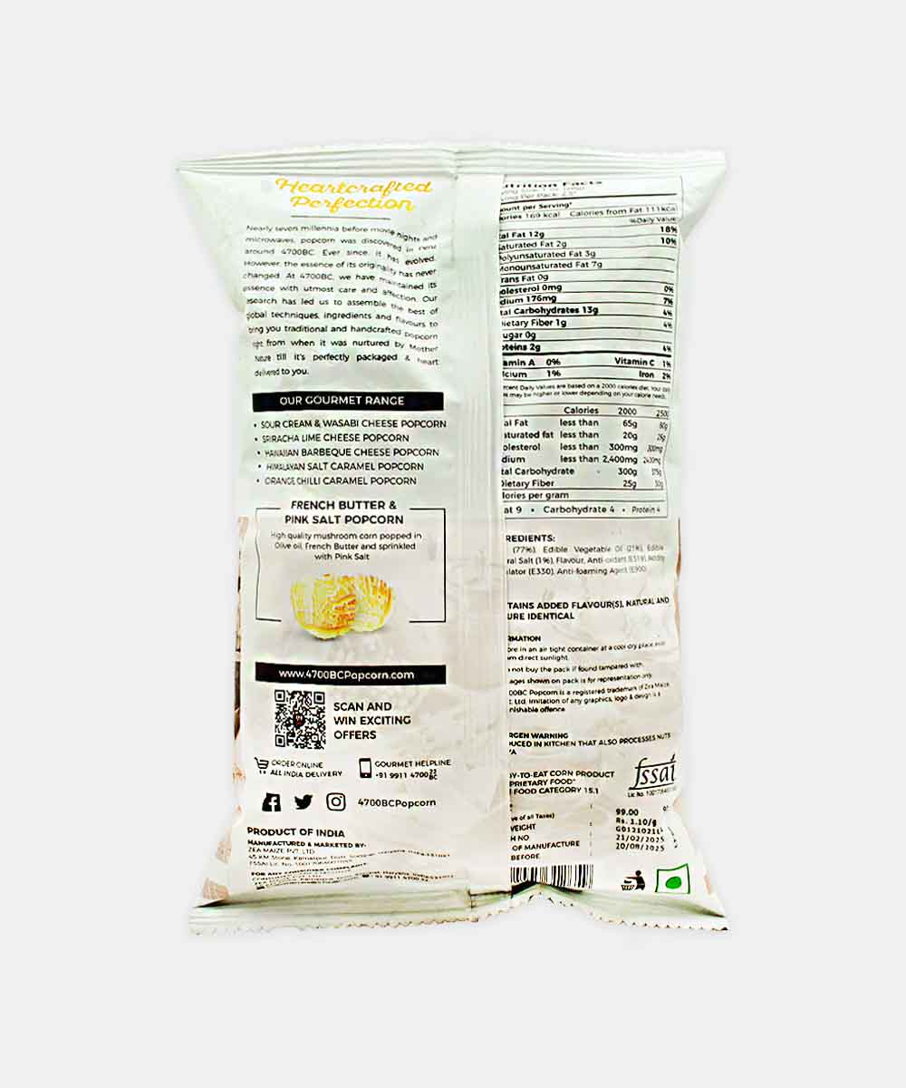 Pvr French Butter Pink Salt Popcorn 90 Gm