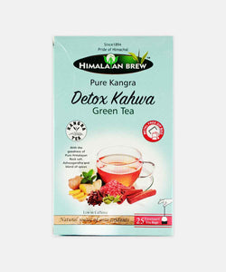 himalayan brew pure kangra detox kahwa green tea 25 pc 150 gm