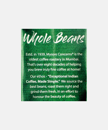 Mysore Concerns South Indian Whole Coffee Beans 250 Gm