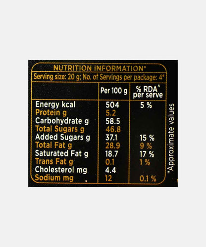 Cadbury Bournville Rum & Raisin 80 Gm