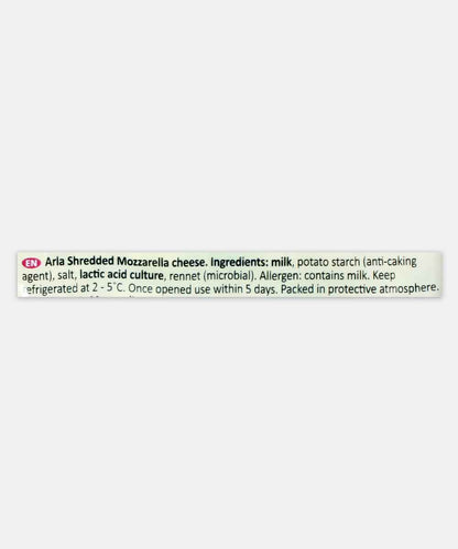Arla Naturally Mozzarella Cheese Shredded 175 Gm