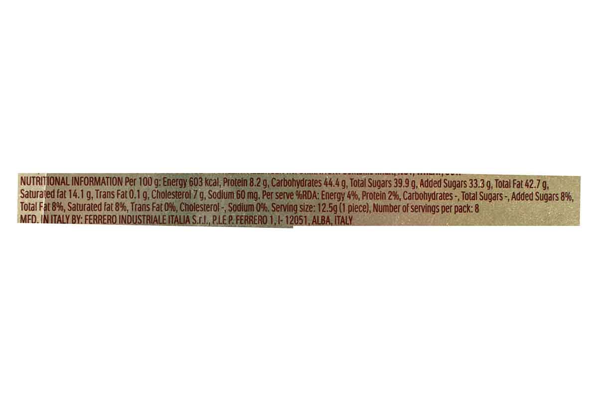 Ferrero Rocher Chocolate 8 Pc 100 Gm