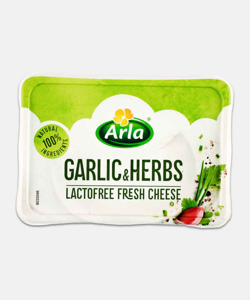 ARLA GARLIC & HERBS LACTOFREE FRESH CHEESE 200 GM