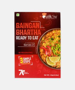 YUIK SHEF READY TO EAT BAINGAN BHARTHA 300 GM