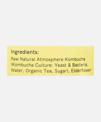 Atmosphere Sparkling Probiotic Tea Elderflower Kombucha 210 Ml