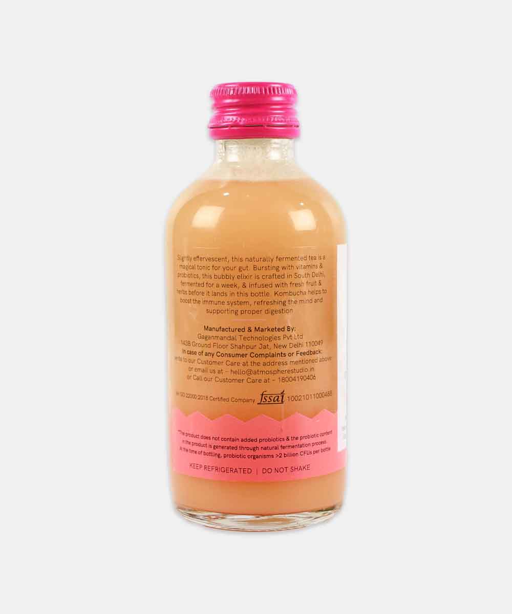 Atmosphere Sparkling Probiotic Spicy Ginger Kombucha Tea 210 Ml