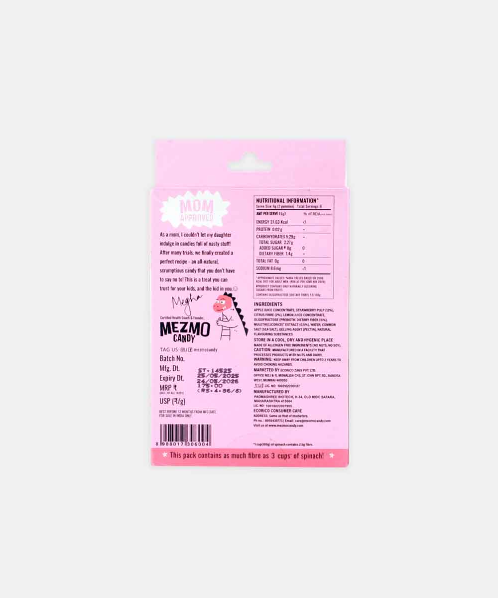 Mezmo Very Strawberry Jellies 48 Gm