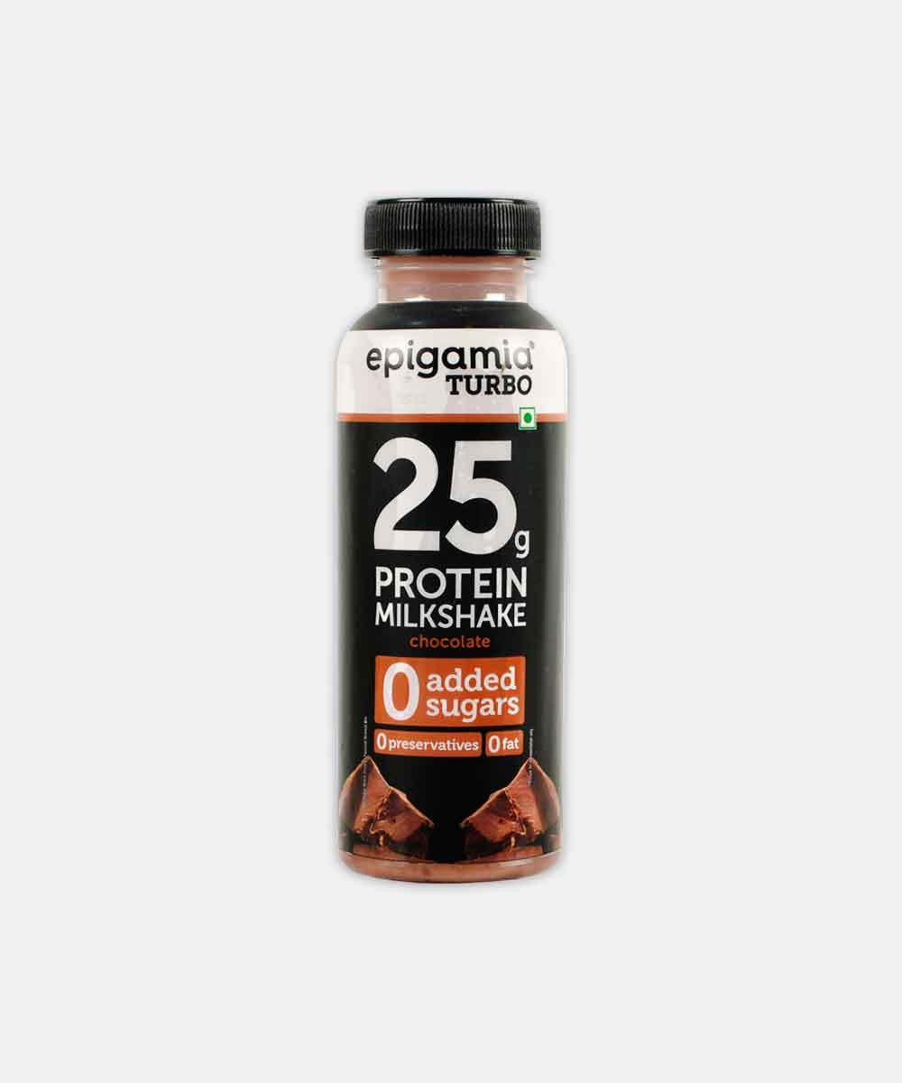 Epigamia 0 Added Sugar 25G Proeint Chocolate Milkshake 250 Ml