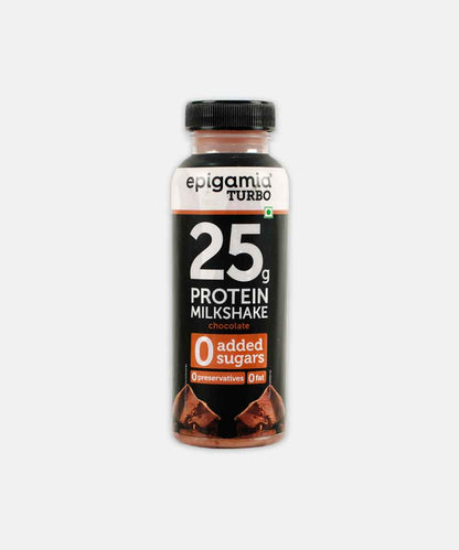 Epigamia 0 Added Sugar 25G Proeint Chocolate Milkshake 250 Ml